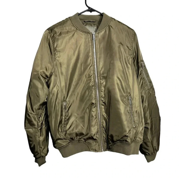 NWT Maurices Olive Bomber Jacket
Size Large - Picture 4 of 9